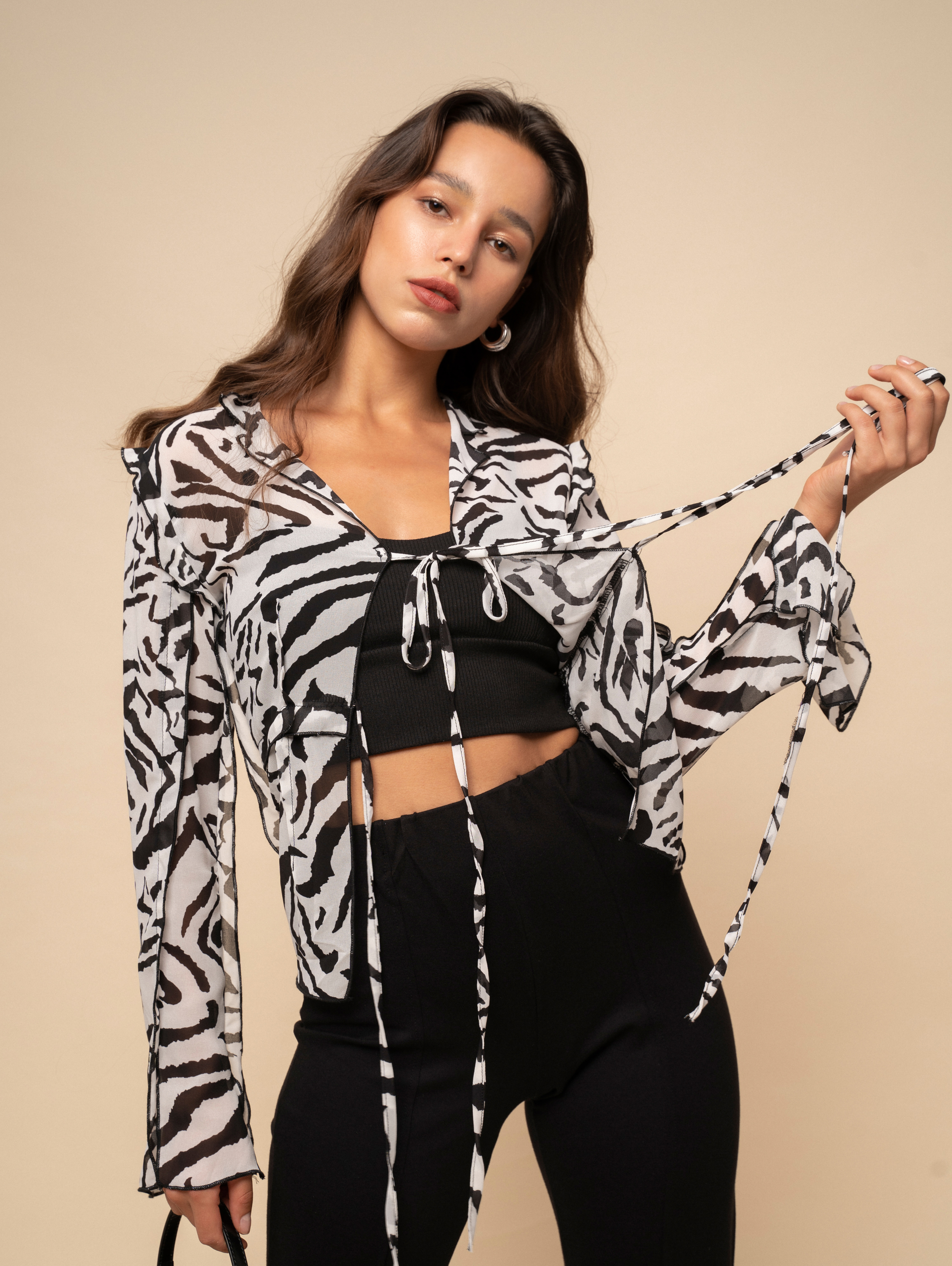 Zebra best sale print blouse