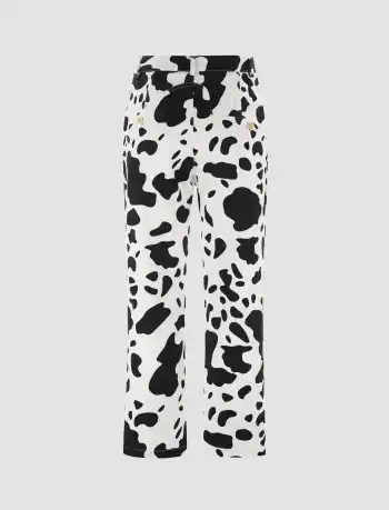 Kuh-Print-Jeans von Cowgirl Tracy