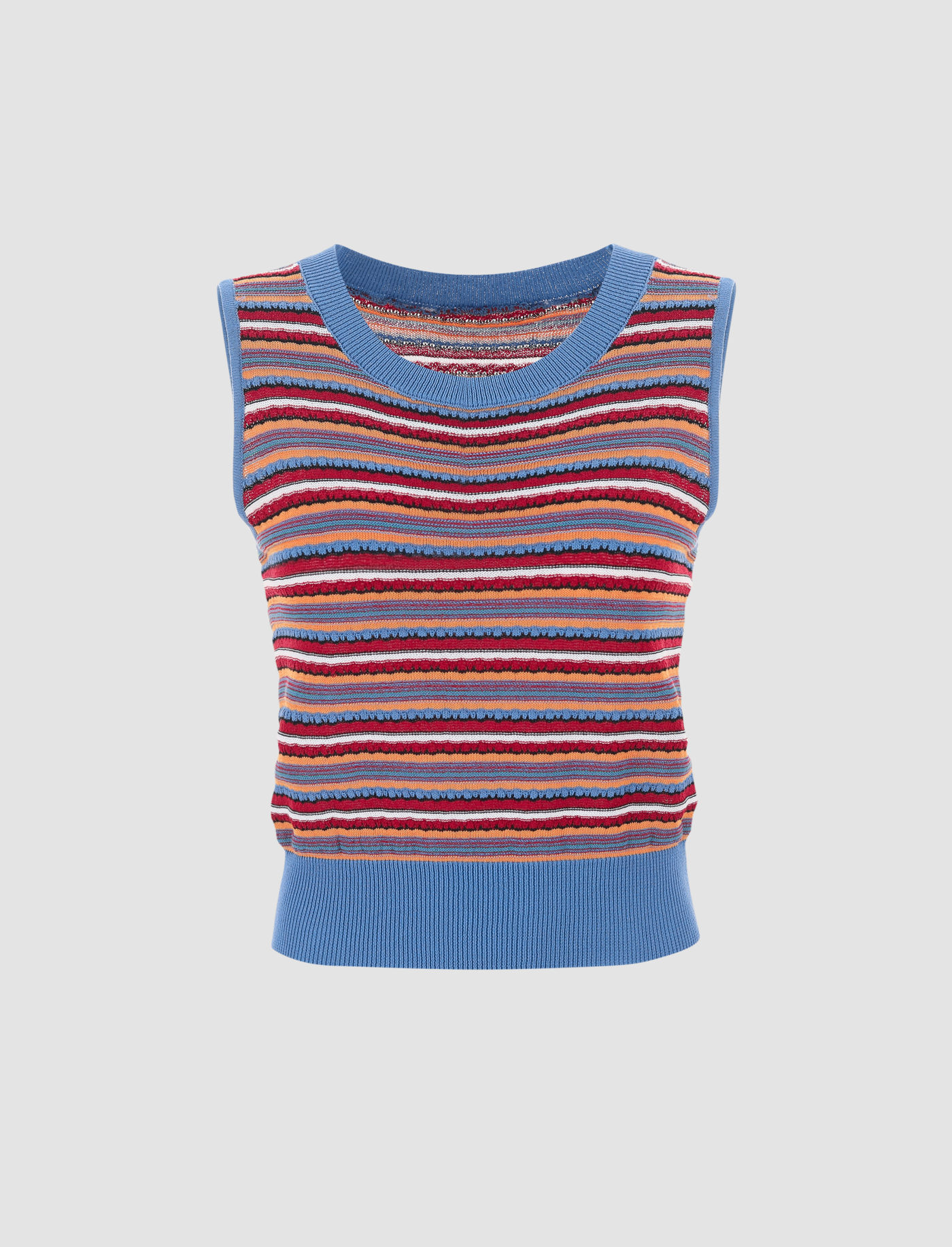 Striped Knitted Vest
