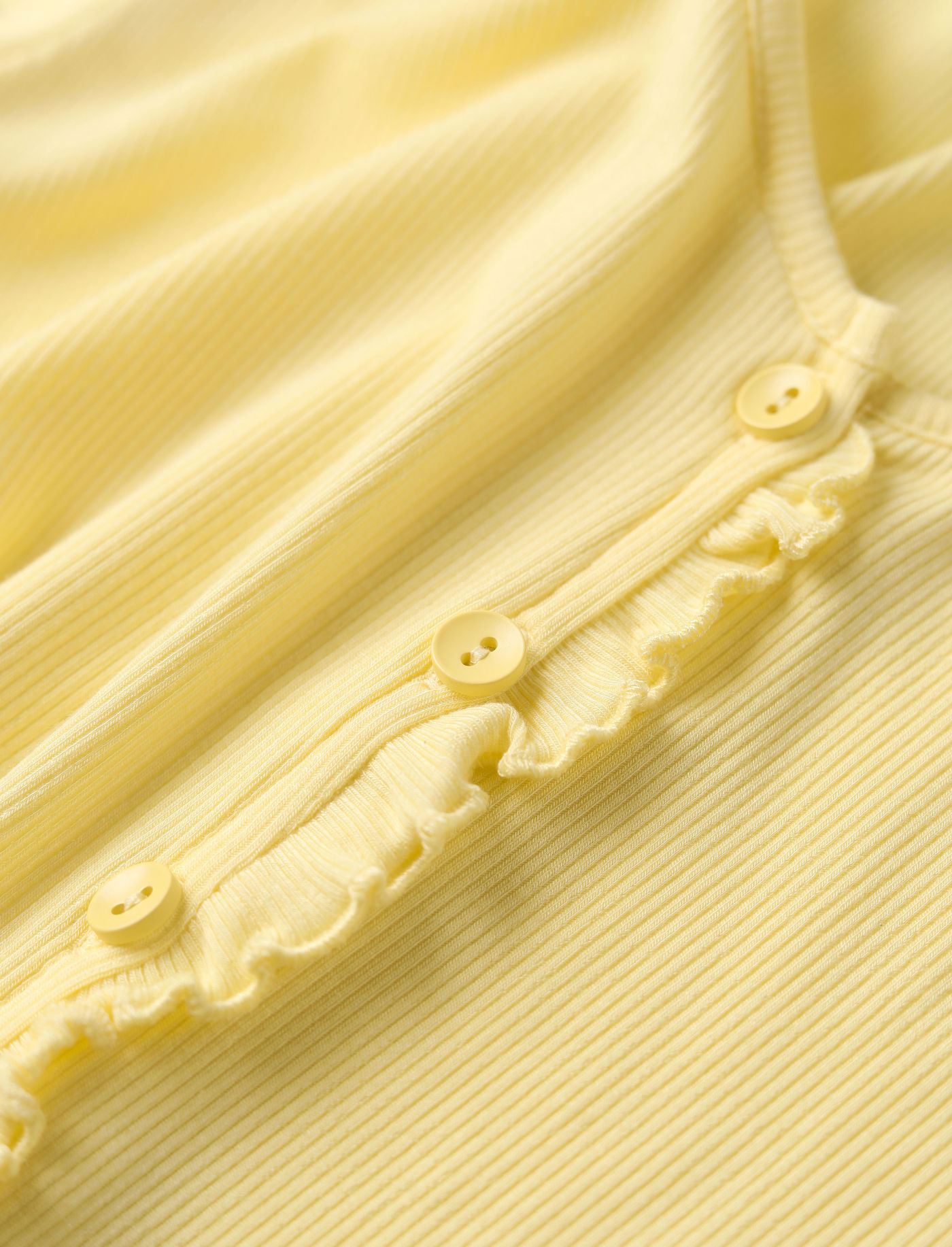 Pastel Yellow Ruffle Top