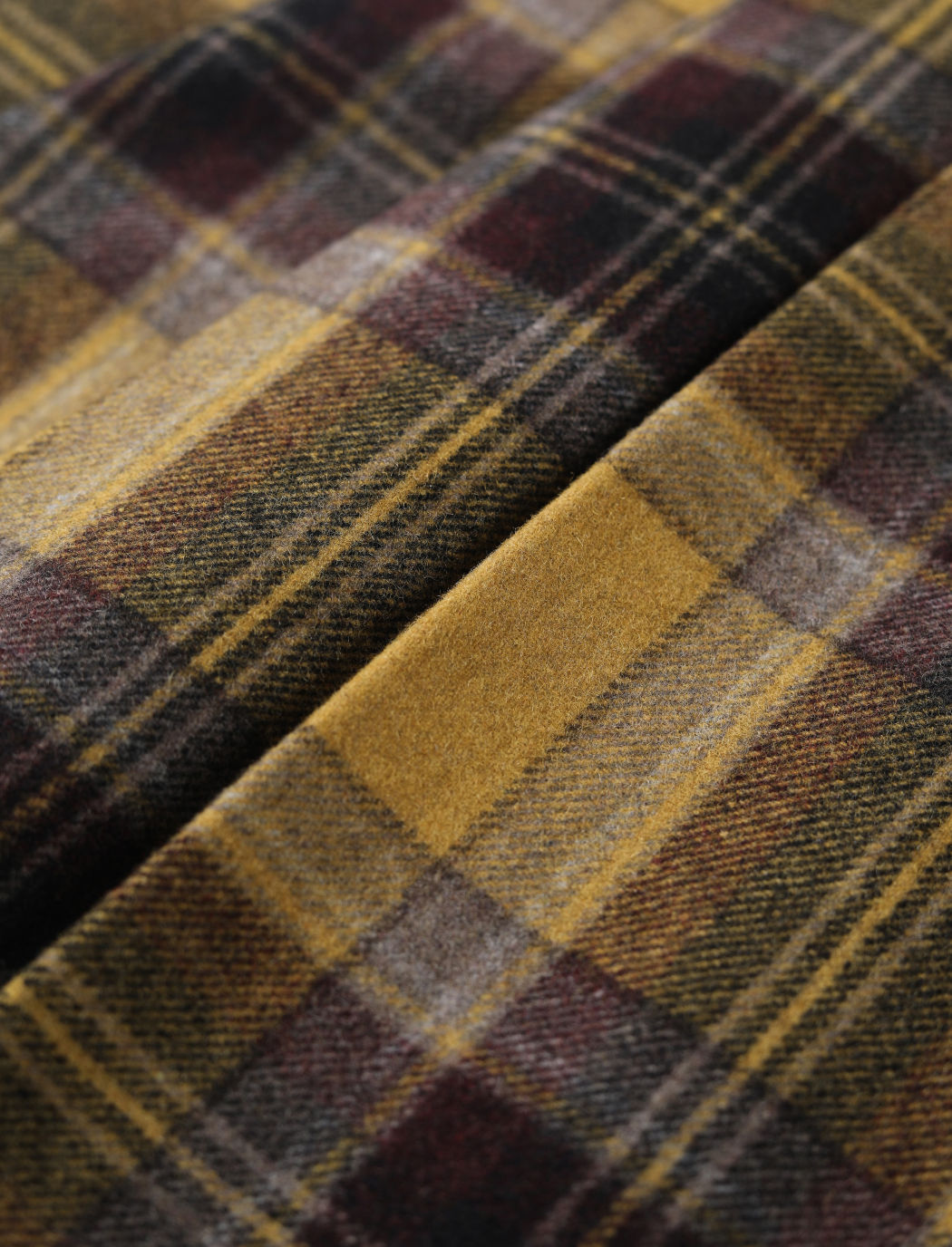 Yellow Tartan Pleated Skirt