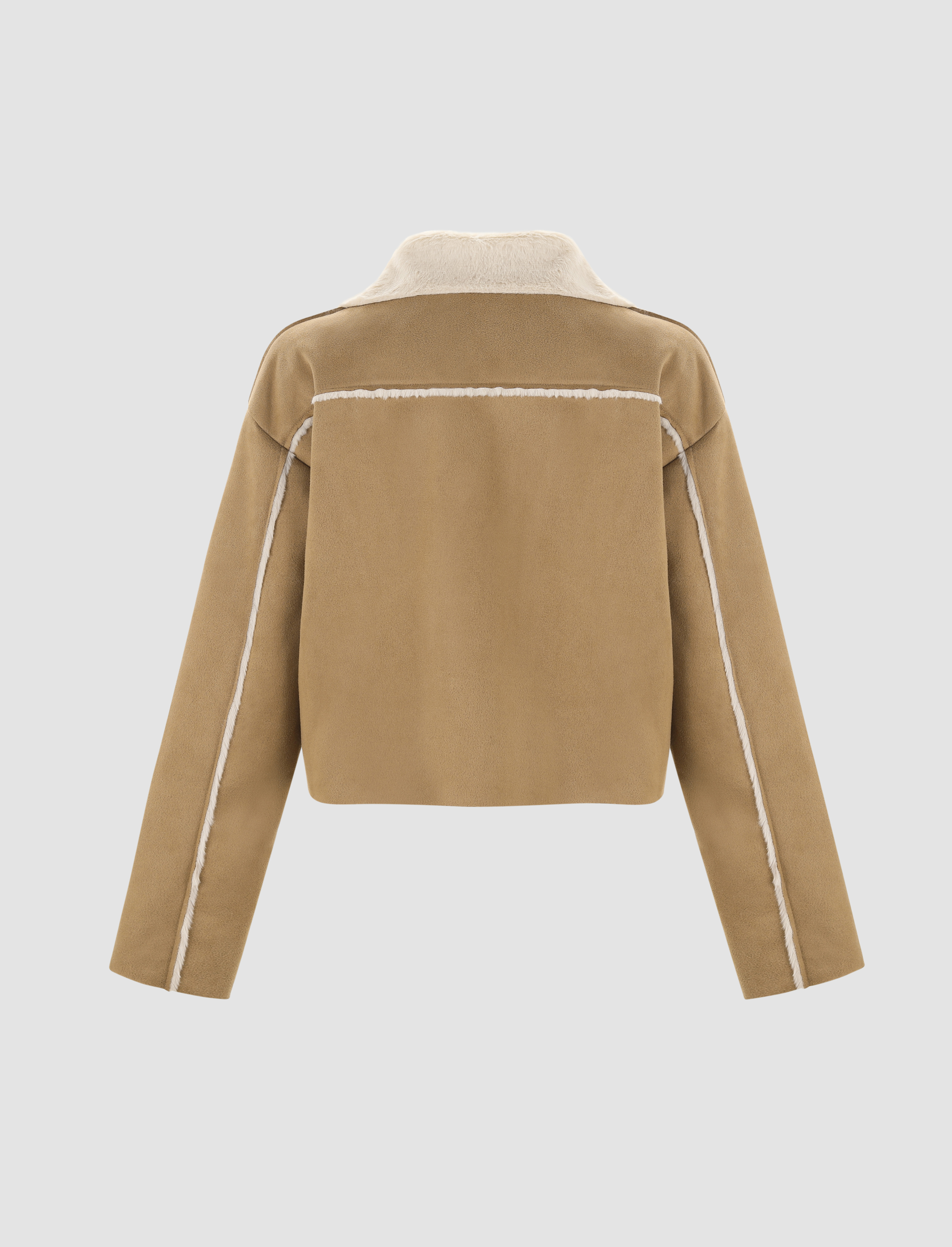 ムートン・ファーコート Left Suede crop mustang jacket beige Left Suede crop mustang jacket beige (Left/ムートン・ファー