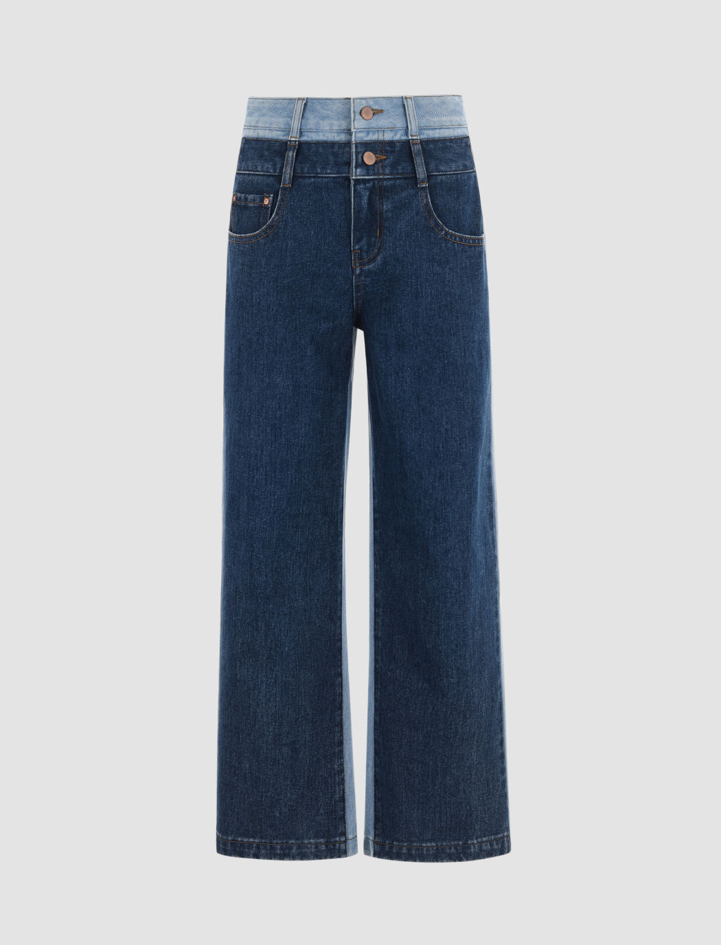 Two's a Pair Double Waisted Denim Jeans